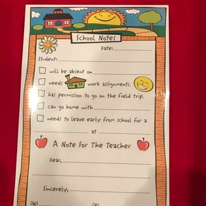 Notepads Babysitter & teachers